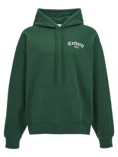 Shop Carhartt Wip 'onyx' Hoodie In Green