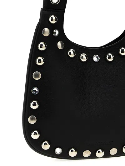 Shop Panconesi 'diamanti Saddle Bag S' Handbag In Black