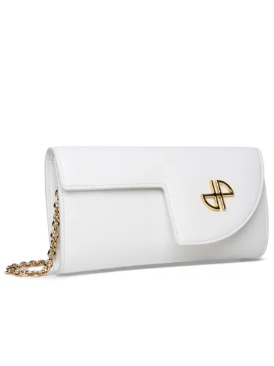 Shop Patou 'jp' White Leather Crossbody Bag