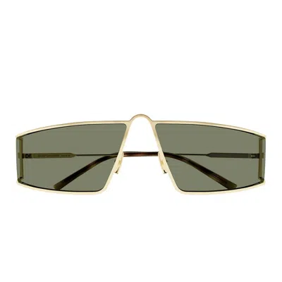 Shop Saint Laurent Eyewear Sunglasses In Gold