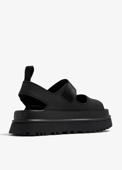 Shop Ugg Golden Glow Touch-strap Sandals In Black