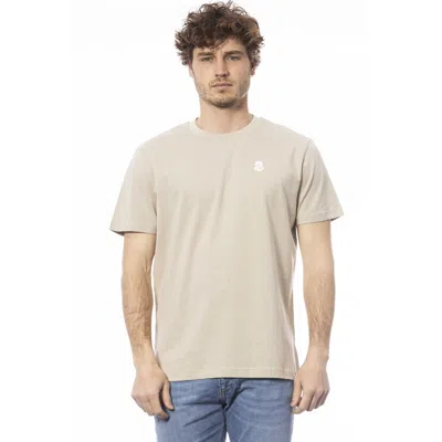 Shop Invicta Beige Cotton T-shirt