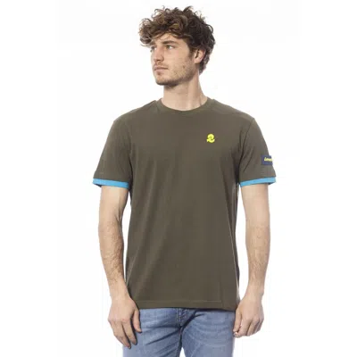 Shop Invicta Green Cotton T-shirt