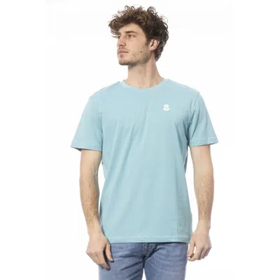 Shop Invicta Light Blue Cotton T-shirt