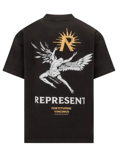 Shop Represent Icarus T-shirt In Black