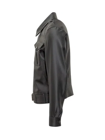 Shop Tom Ford Wool And Silk Jacket In Black