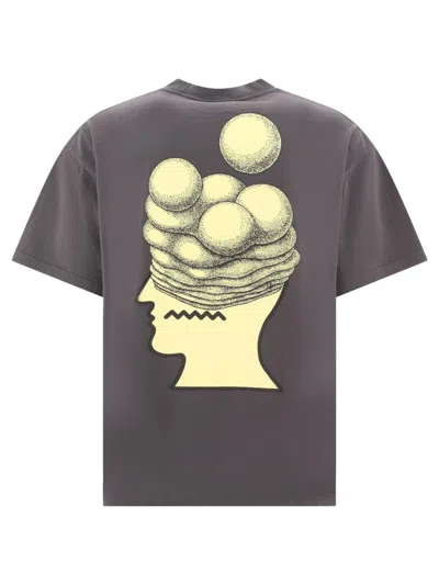 Shop Brain Dead "brain Growth" T-shirt In Grey