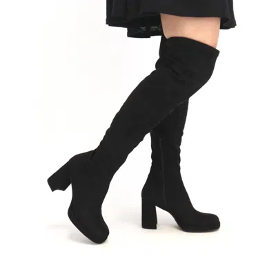 Shop Wonders Jackson Suede Boot In Black