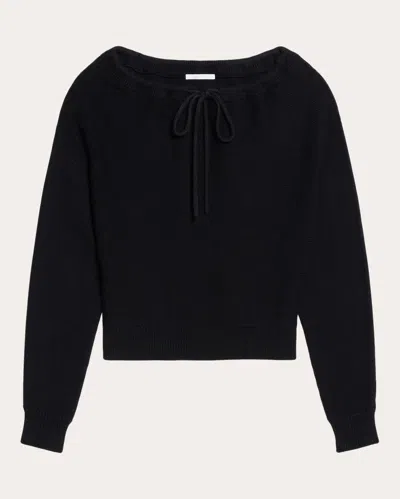 Shop Helmut Lang Women's Ruched Dolman Sweater In Black