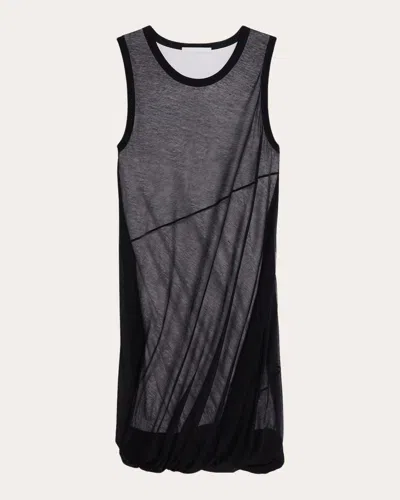 Shop Helmut Lang Women's Jersey Bubble Dress In Black