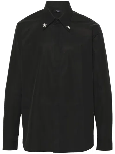 Shop Balmain Shirts In Black