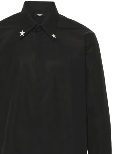 Shop Balmain Shirts In Black