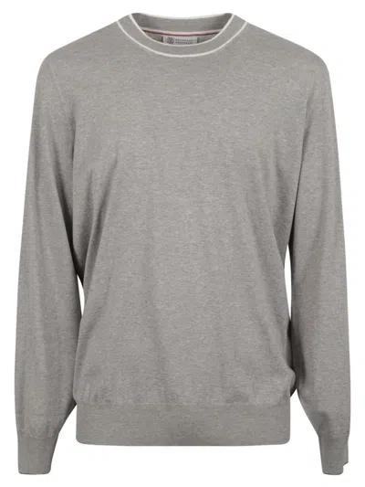 Shop Brunello Cucinelli Sweaters Light Grey