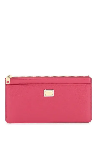 Shop Dolce & Gabbana Cardholder Pouch In Dauphine Calfskin In Multicolor