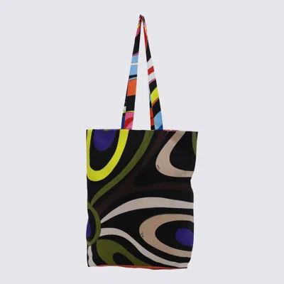 Shop Pucci Multicolor Silk Tote Bag In Multicolour