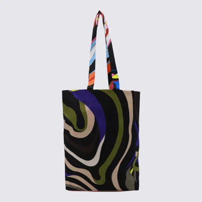 Shop Pucci Multicolor Silk Tote Bag In Multicolour