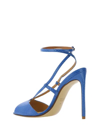 Shop Francesco Russo Sandals In Cobalt Blue
