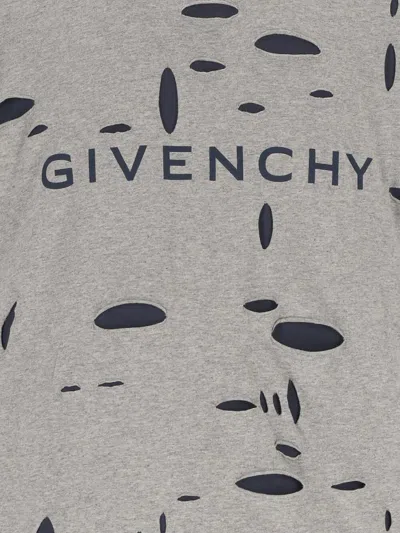Shop Givenchy T-shirts And Polos In Grey/blue