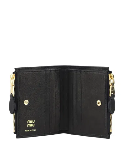 Shop Miu Miu Wallets In Nero