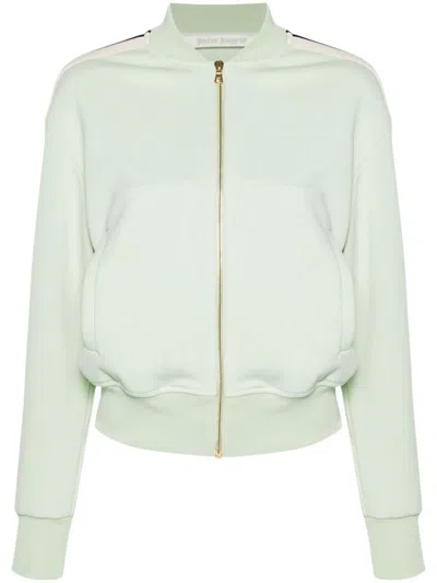 Shop Palm Angels Bomber Jacket With Embroidery In Green