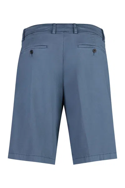 Shop Paul & Shark Cotton Bermuda Shorts In Blue