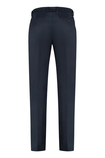 Shop Paul & Shark Stretch Cotton Trousers In Blue