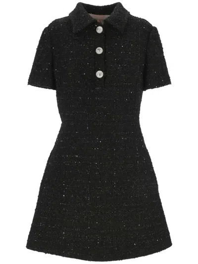 Shop Valentino Pap Dresses In Black