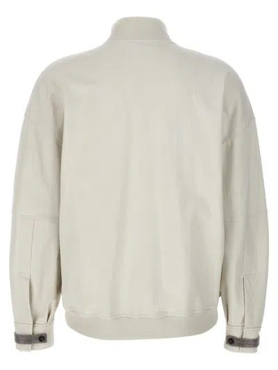 Shop Brunello Cucinelli Sweatshirts In Gray