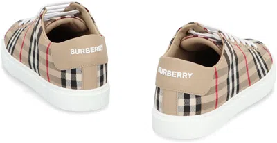 Shop Burberry Sneakers In Archive Beige