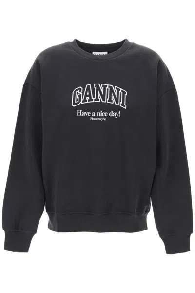 Shop Ganni Oversized Isoli In Grey