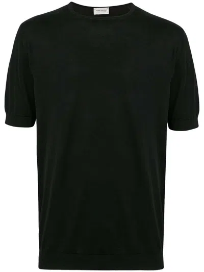 Shop John Smedley T-shirts And Polos In Black