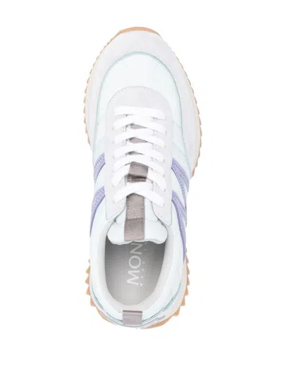 Shop Moncler Pacey Nylon Low-top Sneakers In Blue