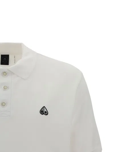 Shop Moose Knuckles Polo Shirts In White