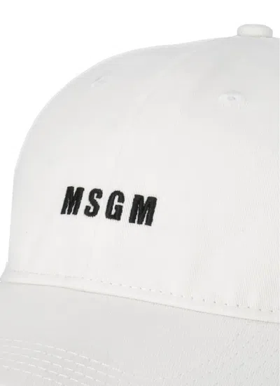 Shop Msgm Hats Ivory