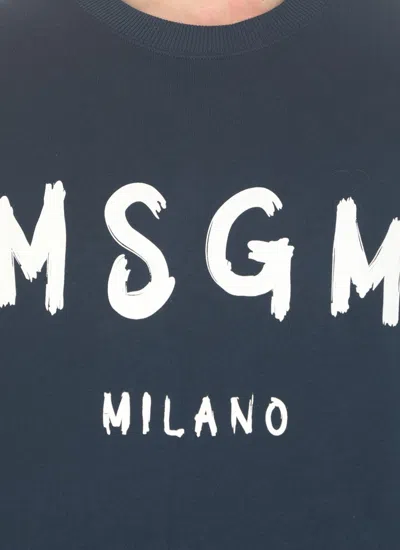 Shop Msgm Sweaters Blue