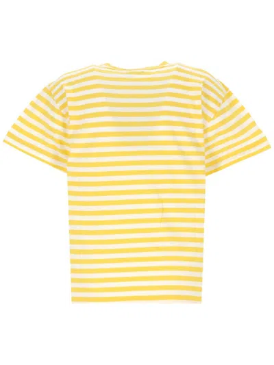 Shop Polo Ralph Lauren T-shirts And Polos In Chrome Yellow/white