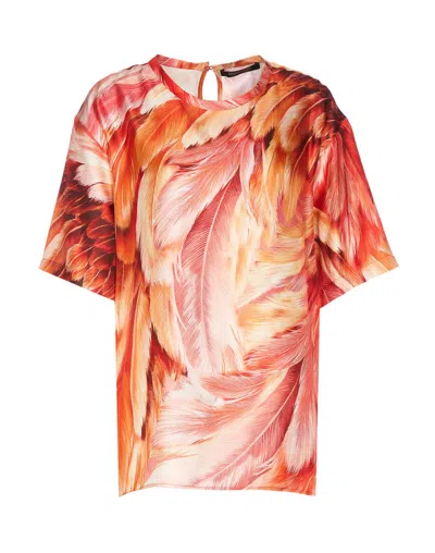 Shop Roberto Cavalli T-shirts And Polos In Orange