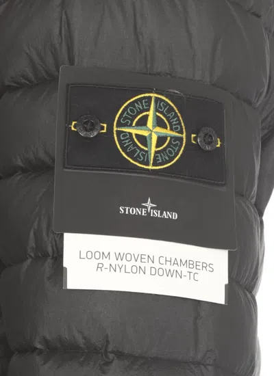 Shop Stone Island Coats Black