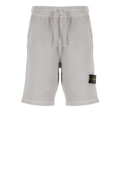 Shop Stone Island Shorts Grey