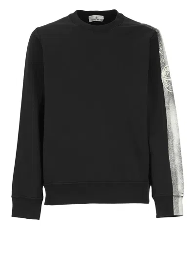 Shop Stone Island Sweaters Black