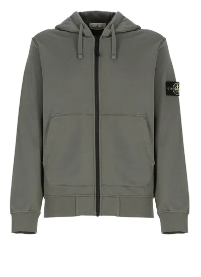 Shop Stone Island Sweaters Green