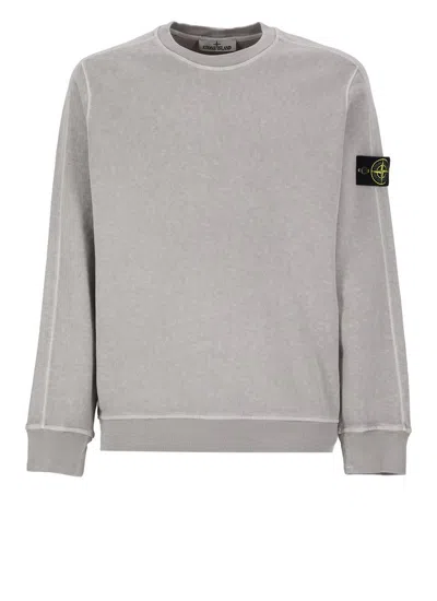 Shop Stone Island Sweaters Grey