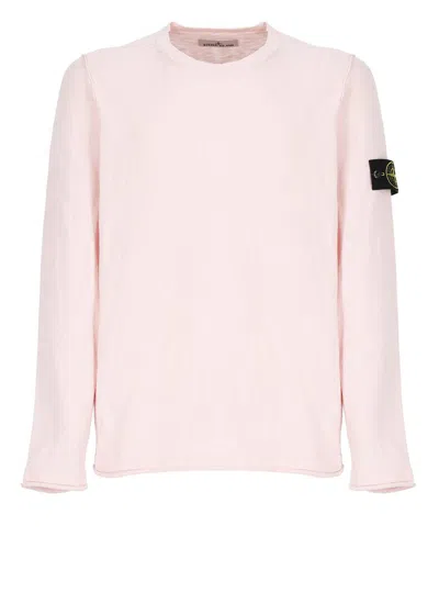 Shop Stone Island Sweaters Pink