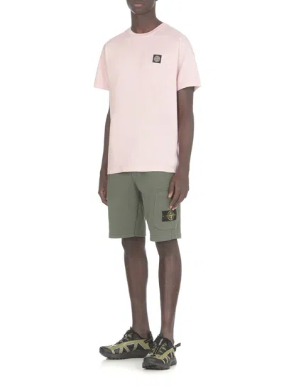 Shop Stone Island T-shirts And Polos Pink