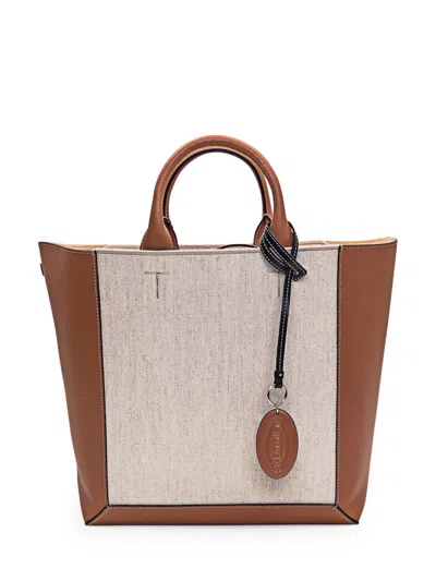 Shop Tod's Medium Shopping Bag In Brown