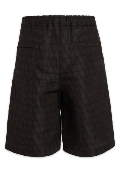 Shop Valentino Shorts In Brown