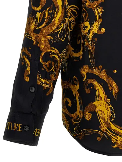 Shop Versace Jeans Couture 'baroque' Shirt In Black