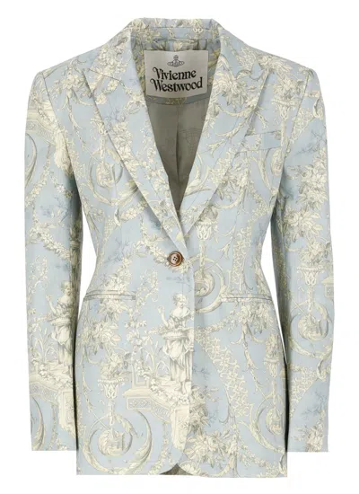 Shop Vivienne Westwood Jackets Light Blue