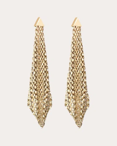 Shop Rabanne Women's Gold Chainmail Drop Earrings