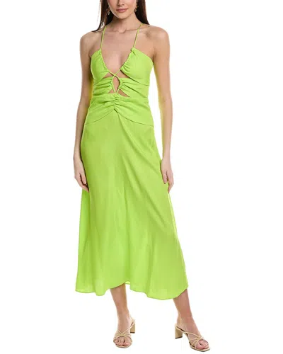 Shop Farm Rio Sleeveless Midi Dress In Green
